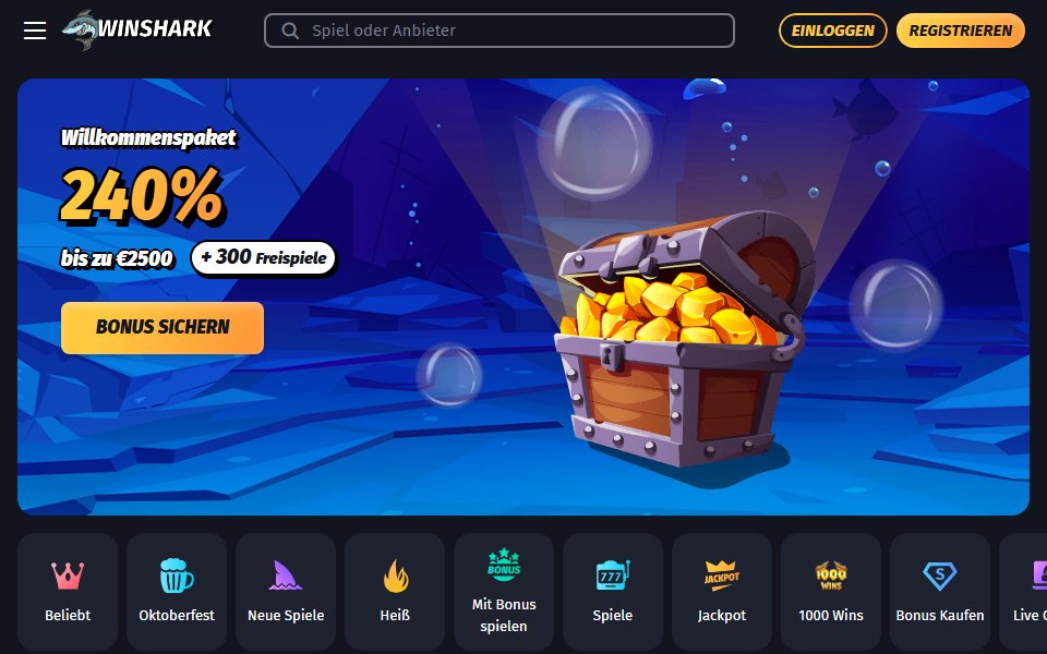 Winshark Casino — lobby